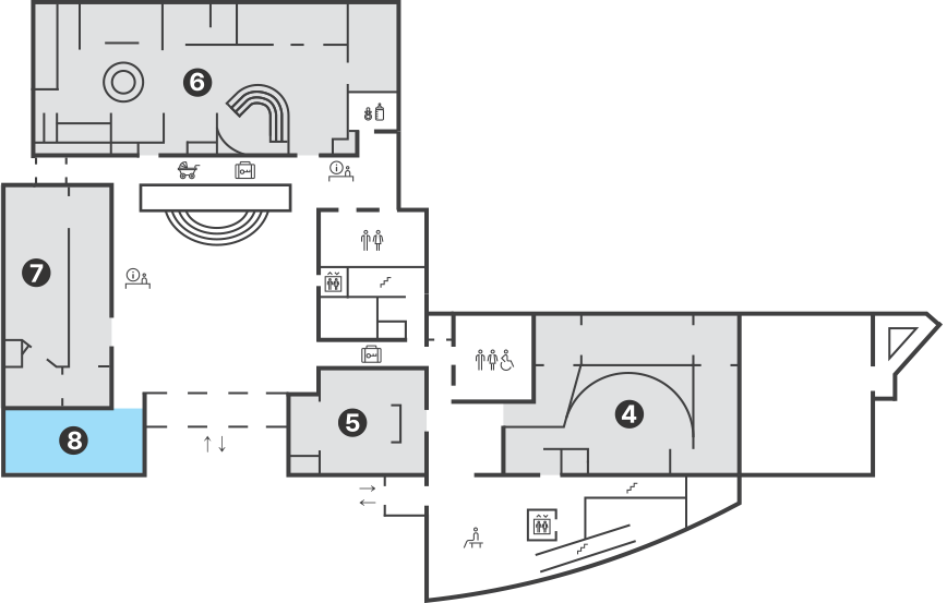 1층 - 8 강의실(출입구 바로 좌측에 위치)